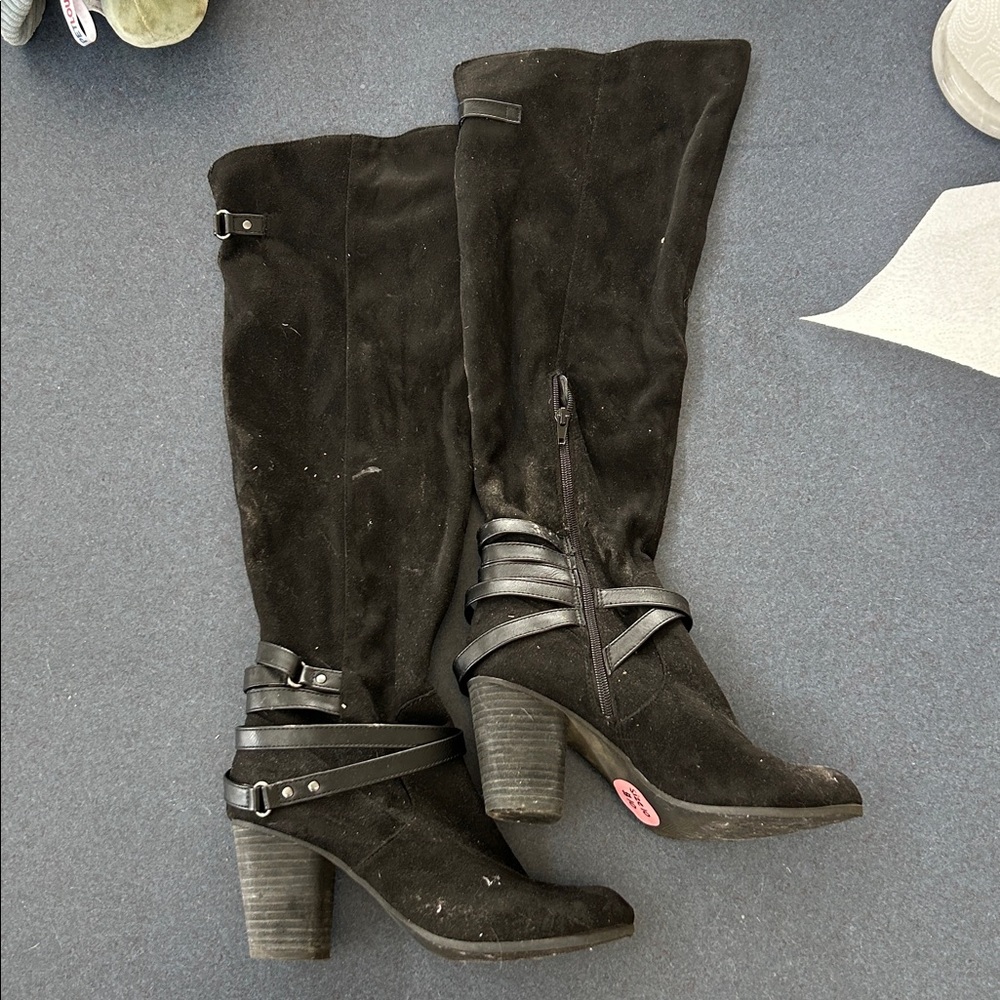 High Knee Black Boots